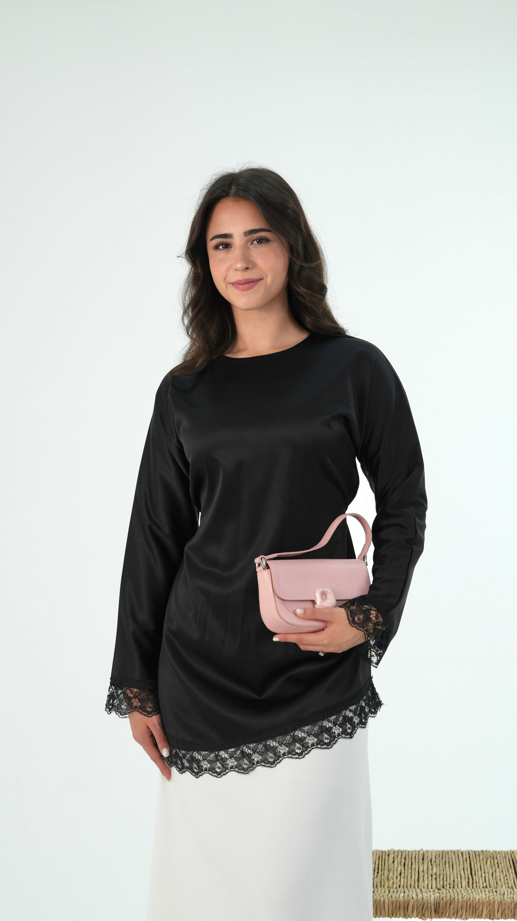 Satin Lace top