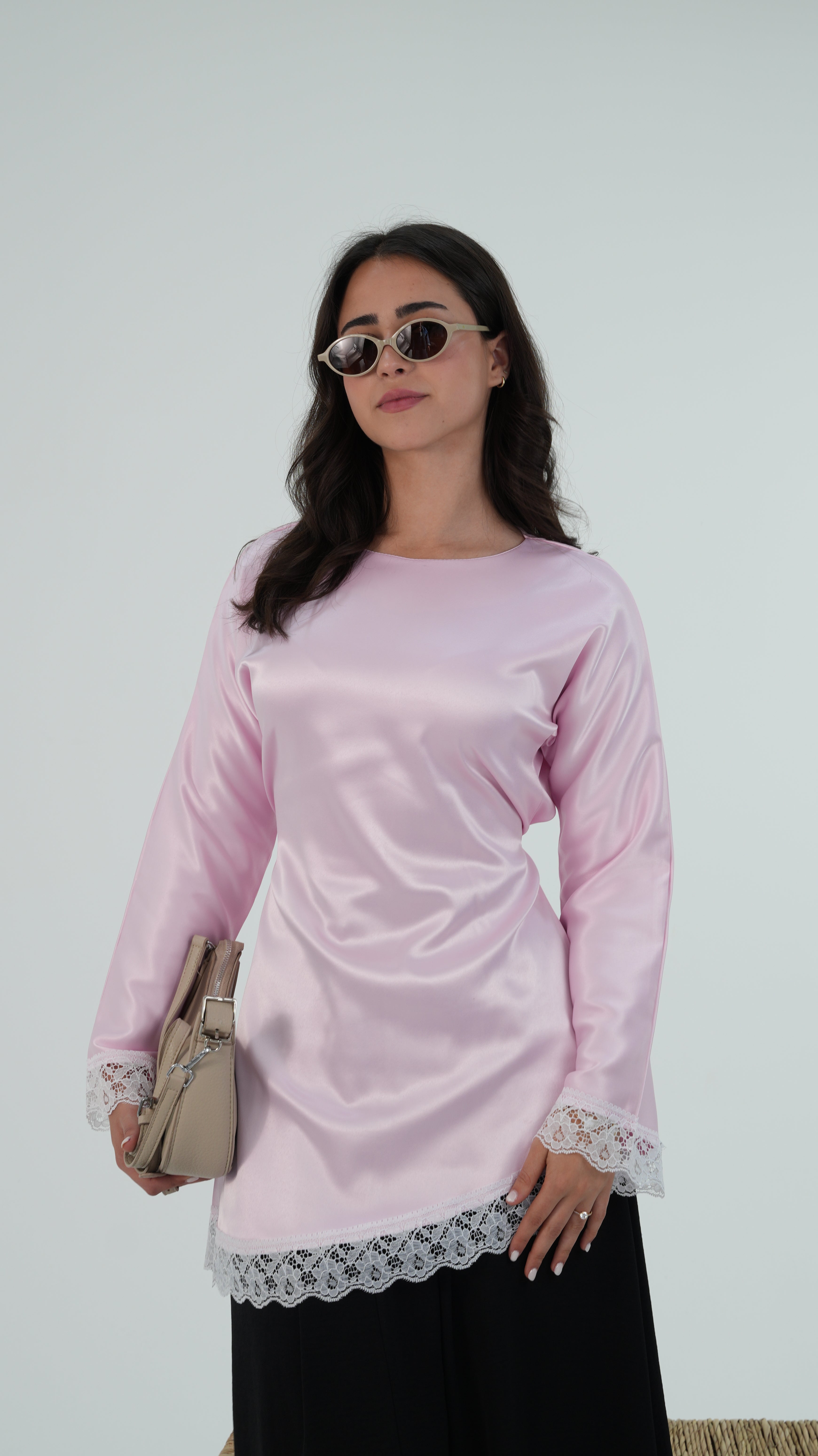 Satin Lace top