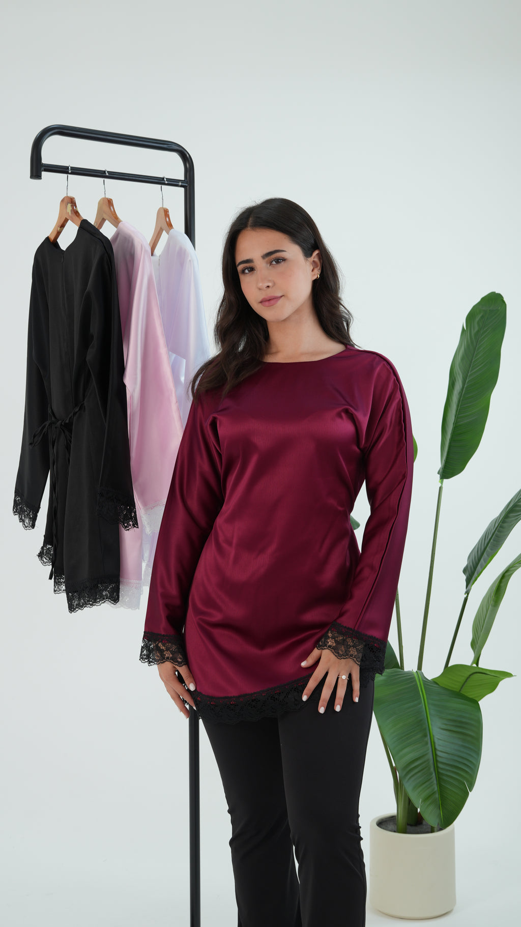 Satin Lace top
